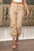 'Paloma' High Waist Cargo Pants - Celes Fashion
